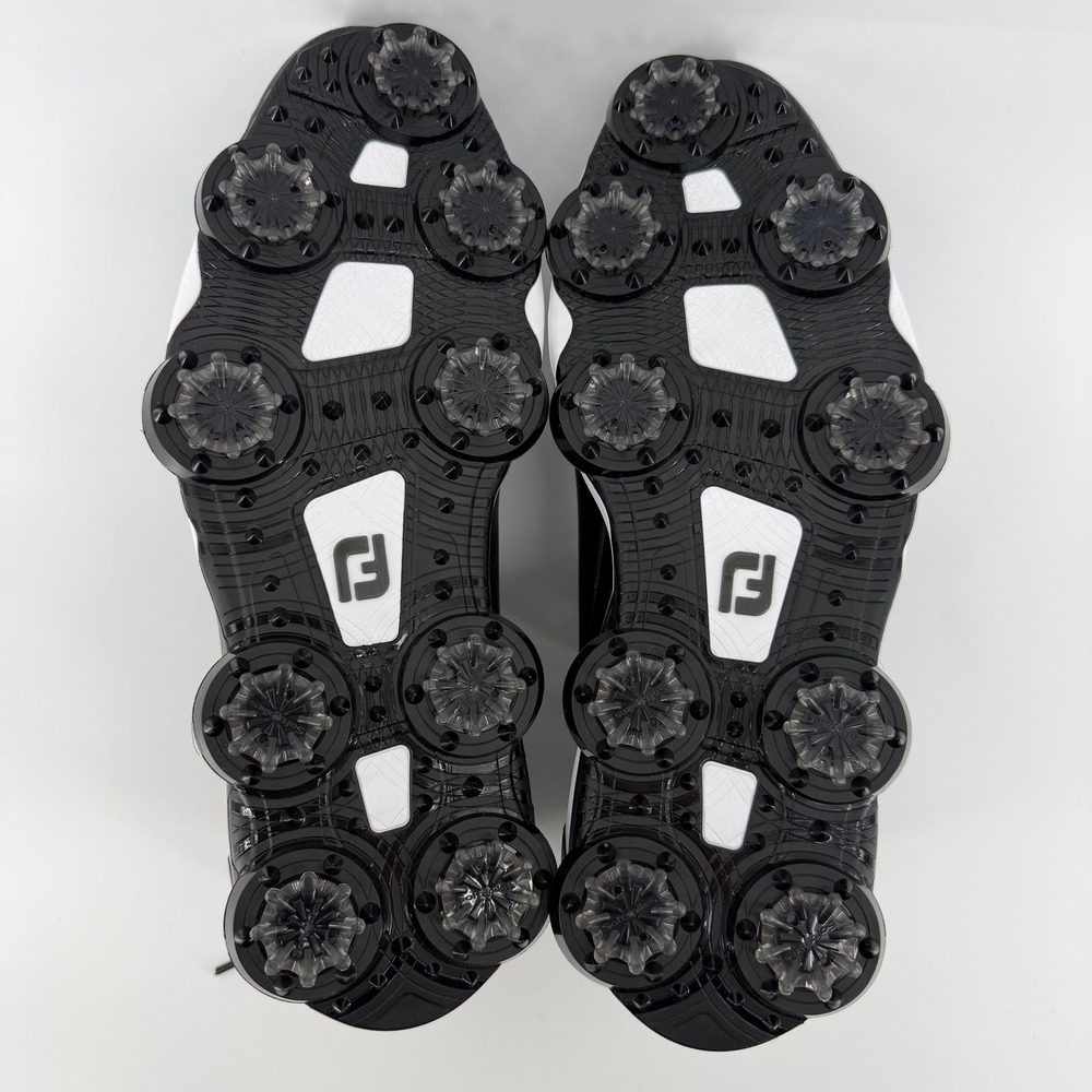 FootJoy Tour Alpha Golf Shoes Mens 8 Black White Spiked 55537 OPS Stability NWOT - Picture 8 of 11